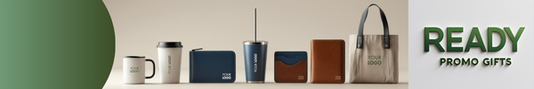 Branded merchandise for business promotion.